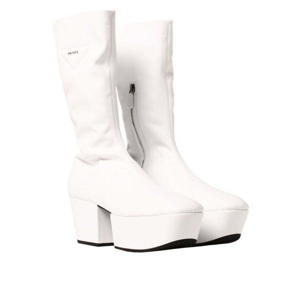 Prada White Polyethylene Women's Boots - Picture 2 of 4